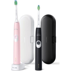 Philips Szczoteczka Philips Sonicare ProtectiveClean 4300 HX6800/35 2 szt. Pink/Black