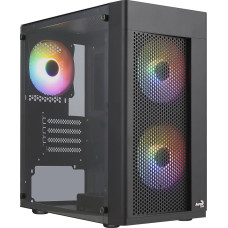 Aerocool HEXFORMBKV2 Micro ATX PC Case 3 Fans FRGB Black