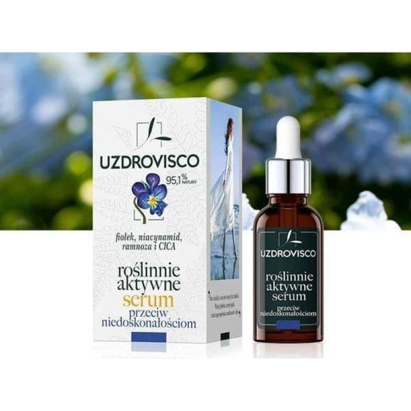 Uzdrovisco Serum Do Twarzy Przeciw Niedoskonałościom Fiołek W Ampułce 30 ML!