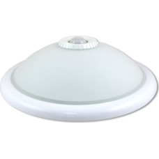 LVT Lampa sufitowa LVT LVT Pir 4982-PC plafon lampa sufitowa z wbudowanym czujnikiem PIR 2x25W E27 biały