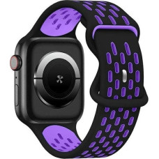 Beline Beline pasek Apple Watch New Sport Silicone 38/40/41mm czarno-fioletowy black/purple box