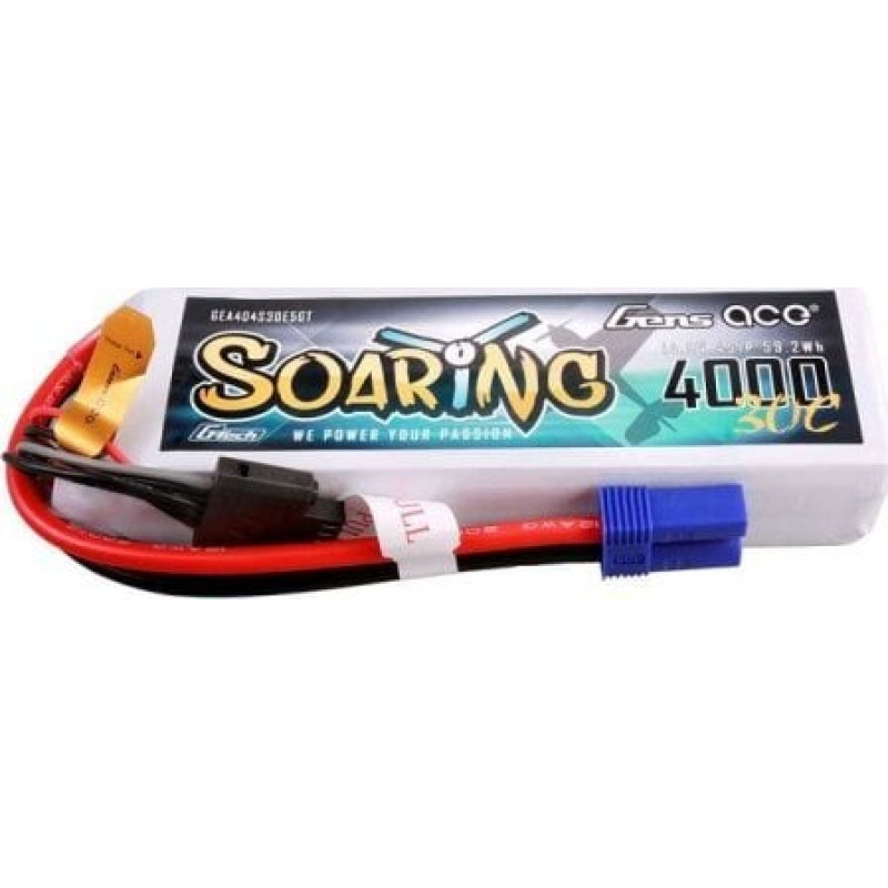 Gens Ace Akumulator Gens ace G-Tech Soaring 4000mAh 14.8V 30C 4S1P Lipo Battery