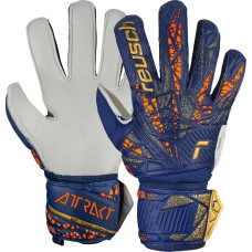 Reusch Rękawice bramkarskie Reusch Attrak Solid granatowe 5470515 4410 10,5