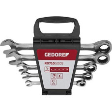 Gedore Gedore Red ring ratchet open ended spanner set, 5 pieces, spanner (chrome, SW 8 - 19mm)