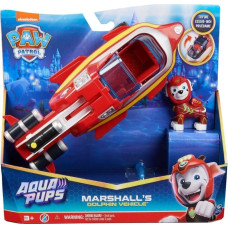 Spin Master Figurka Spin Master PAW Patrol Aqua Pups Marshall Transforming Dolphin Vehicle with Collectible Action Figure, Kids Toys for Ages 3 and up, Fire truck, 3 yr(s), Plastic, Multicolour