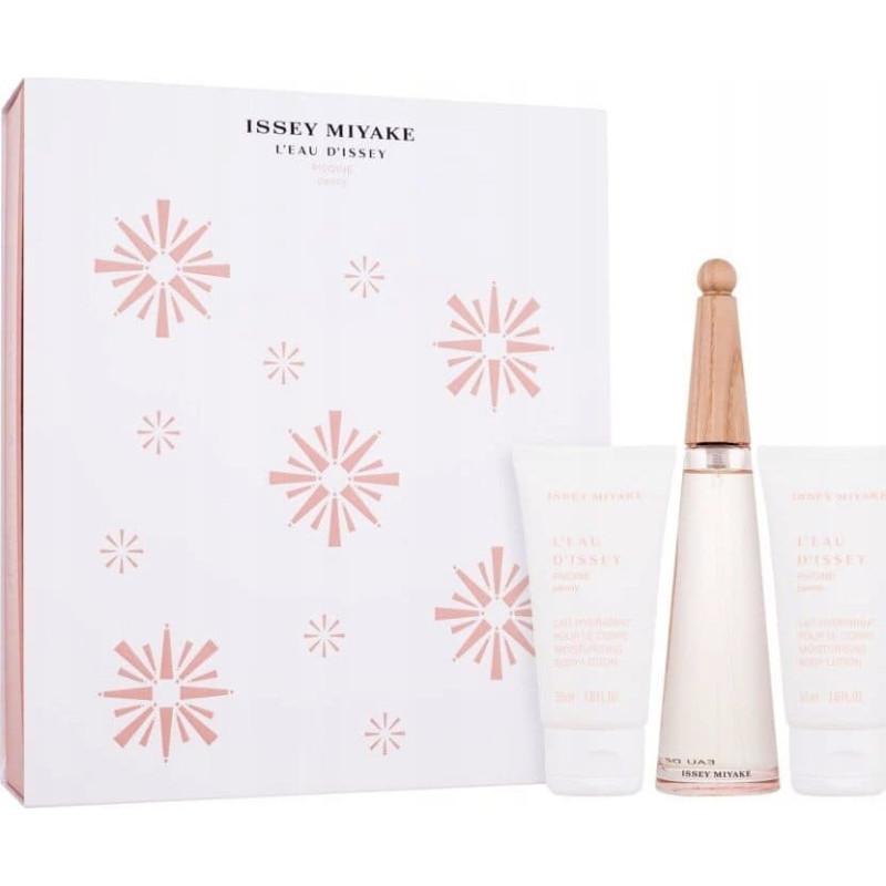 Issey Miyake Xmas 2023 Set Issey Miyake: L'Eau d'Issey Pivoine Peony, Moisturizing, Body Lotion, x2 pcs, 50 ml + L'Eau d'Issey Pivoine Peony, Eau De Toilette, For Women, 50 ml For Women