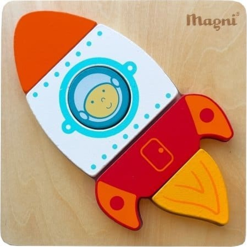 Magni Rumraket puslespil  / Space rocket puzzle