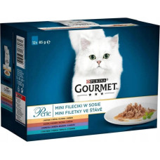 Purina Gourmet Perle Karma dla kotów kolekcja mini filecików w sosie (12 x 85g)