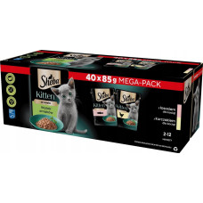 Sheba Sheba Mokra karma dla kociąt Kitten wybór smaków w sosie 85 g x 40 sztuk