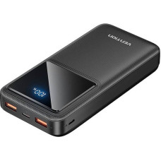 Vention Powerbank, Vention, FHLB0, 20000mAh, Micro-USB, USB-C, 2xUSB-A, 22.5W (czarny)