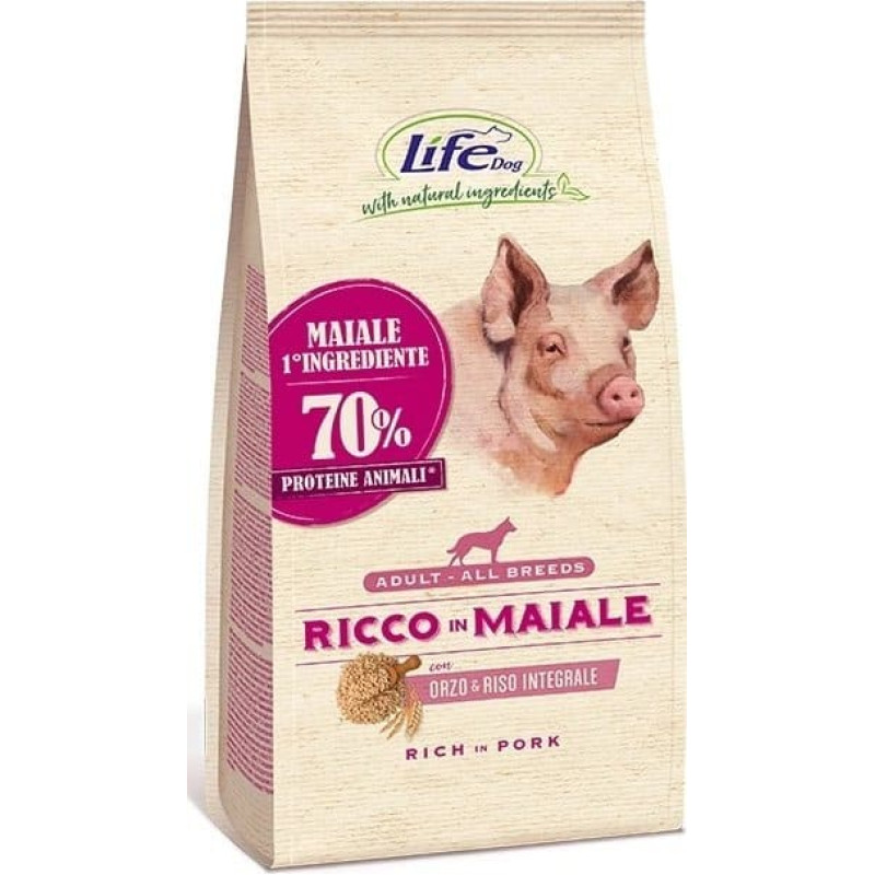 Life Pet Care LIFE DOG 12kg ADULT RICH IN PORK