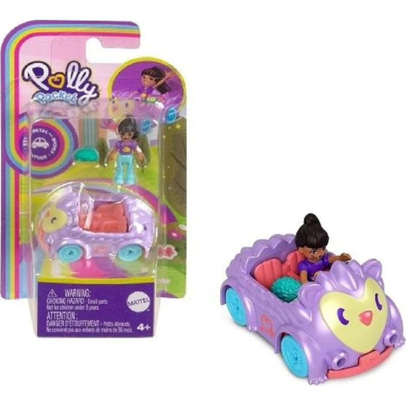 Mattel Figurka Mattel Polly Pocket. Figurka z pojazdem - Jeż HKV58