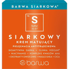 Barwa BARWA Siarkowa Krem matujący do twarzy 50 ml