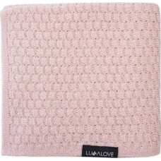 Lullalove Kocyk/otulacz merino PREMIUM - pudrowy róż Lullalove