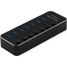 Triton HUB USB TRITON Koncentrator USB 3.2 Gen 1 do notebooków ROLINE, 7 portów z możliwością indywidualnego przełączania