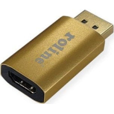 Triton Adapter AV TRITON Adapter ROLINE GOLD 4K DisplayPort/HDMI, Actief, v1.2, DP męski - HDMI żeński