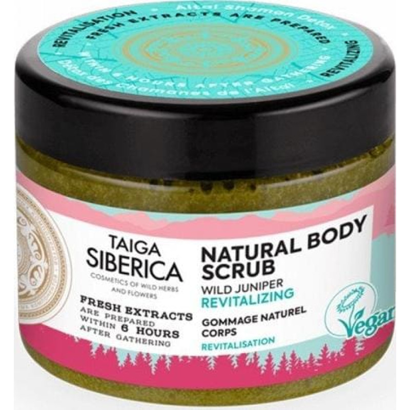 Natura Siberica SIBERICA PROFESSIONAL_Taiga Natural Body Scrub Revitalizing regenerujący peeling do ciała Ałtajski Detox 300ml