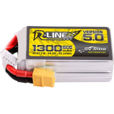 Tattu Akumulator Tattu R-Line Version 5.0 1300mAh 14.8V 150C 4S1P Lipo z konektorem XT60 Plug