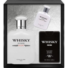 Noname SET EVAFLOR Whisky Homme Sport EDT spray 100ml + EDT spray 10ml + EDT spray 20ml