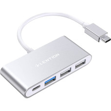 Wiwu HUB USB WiWU Hub 4w1 Lention USB-C do USB 3.0 + 2x USB 2.0 + USB-C (srebrny)