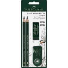 Faber-Castell FABER-CASTELL Bleistift Castell 9000 Jumbo Set BK