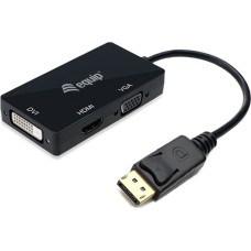 Equip Adapter AV Equip Equip Displayport->HDMI/VGA/DVI Adapter St/Bu        schwarz