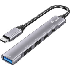 Equip HUB USB Equip Equip Dock USB-C->1xUSB-C,1xUSB3.0,2xUSB2.0,100WPD  0.15m si