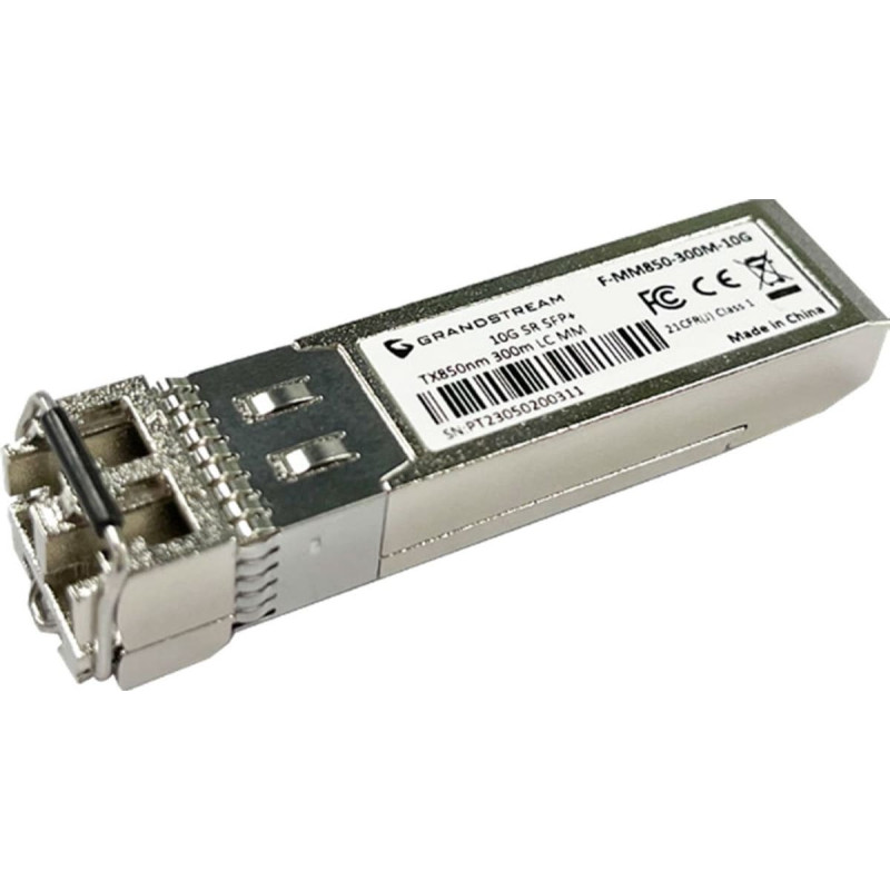 Grandstream Moduł SFP GrandStream Grandstream SFP+ Modu wiat owodowy (Multi-Mode, długość fali 850nm, 300 metrów, 10Gbps)