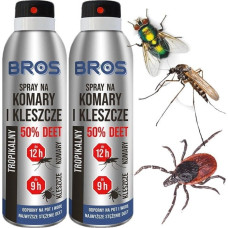 Bros BROS - spray na komary i kleszcze 50% DEET 90ml - 2 szt.