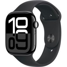 Apple Watch Series 10 jet black aluminium  42mm 4G black sport band Size S/M DE