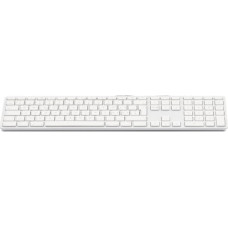 LMP Klawiatura LMP USB Keyboard 110 Przewodowa Biało-srebrna HU (LMP-KB-1243-HU)