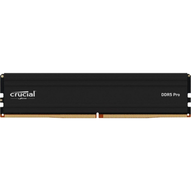 Crucial Pamięć Crucial Crucial Pro - DDR5 - Modul - 16 GB - DIMM 288-PIN Low Profile - 6000 MHz / PC5-48000 - CL48 - 1.1 V - ungepuffert - on-die ECC - mattschwarz