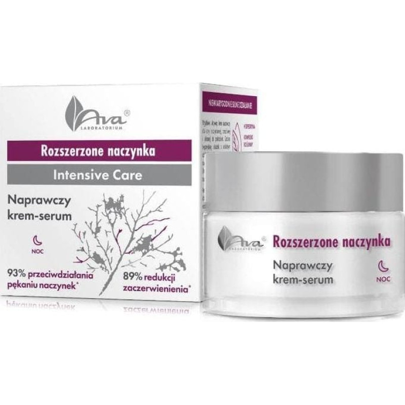 AVA Rozszerzone naczynka Naprawczy krem-serum na noc, 50ml