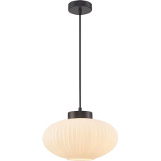 Italux Lampa wisząca Italux Italux Groste PND-52376-1-BK lampa wisząca zwis 1x40W E27 biała/czarna