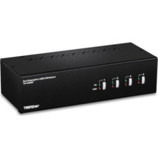 Trendnet Przełącznik TRENDnet Trendnet TK-440DP przełącznik KVM Czarny, Srebrny