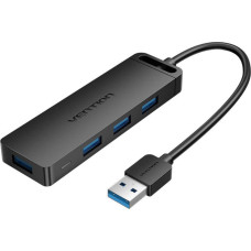 Vention HUB USB Vention Hub USB 3.0 z 4 portami i zasilaczem Vention CHLBF 1m Czarny