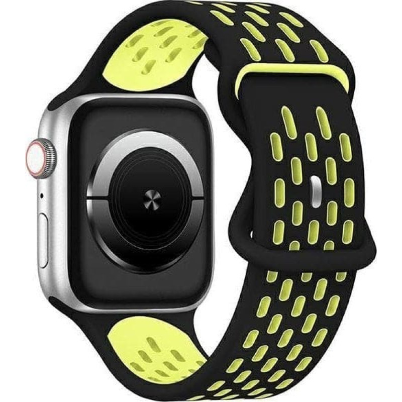 Beline Beline pasek Apple Watch New Sport Silicone 38/40/41mm czarno-żółty black/yellow box