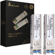 Extralink Router ExtraLink Extralink SFP 1.25G 2-pack | Moduł SFP | 1,25Gbps, LC/UPC, 1310nm, 20km, single mode, DOM