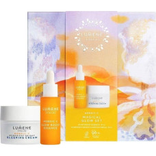 Lumene Lumene Nordic-C Valo Magical Glow zestaw Overnight Bright Sleeping Cream 50ml + Glow Boost Essence 30ml