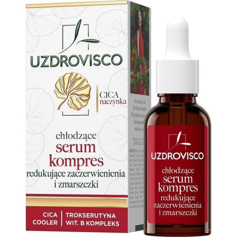 Uzdrovisco Cica Naczynka chłodzące serum kompres przeciw zaczerwienieniomi zmarszczkom 30ml