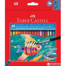 Faber-Castell Kredki Akwarelowe Z Pędzelkiem 48 Kolorów Faber-Castell (114448 FC)