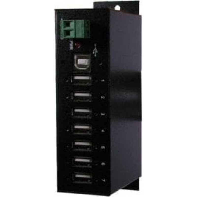 Exsys EXSYS EX-1177HMVS 7 portowy HUB USB 2.0 z ochroną przeciwprzepięciową 350W w metalowej obudowie