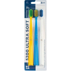 Woom Woom 5200 Ultra Soft Toothbrush szczoteczka do zębów z miękkim włosiem 3szt.