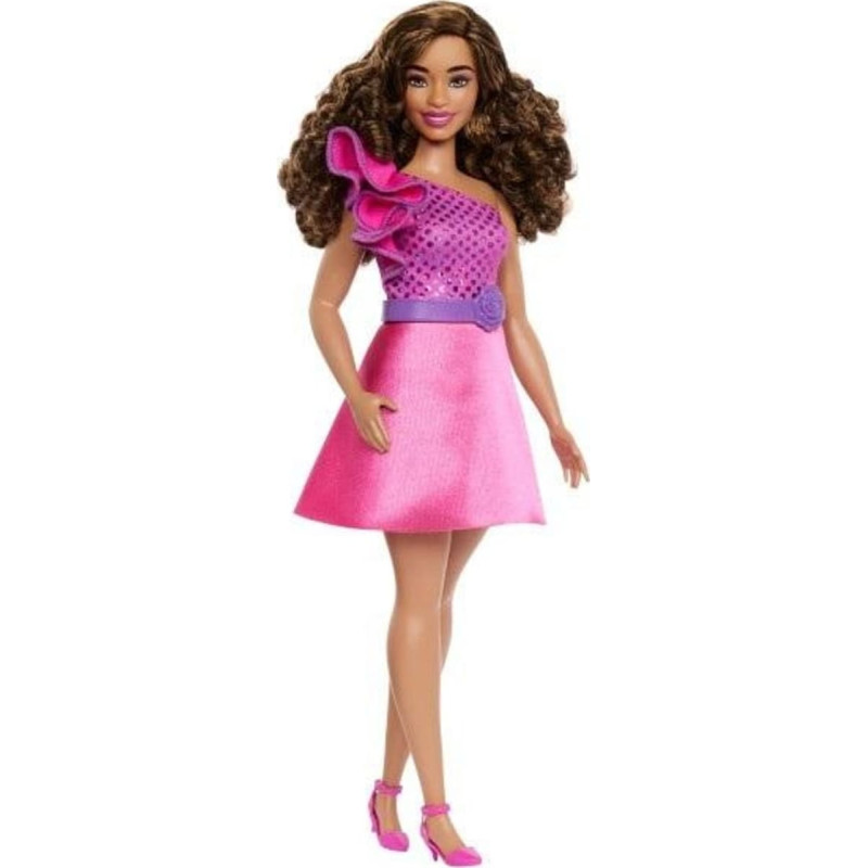 Mattel Barbie Fashionistas. Lalka Sukienka wieczorowy róż