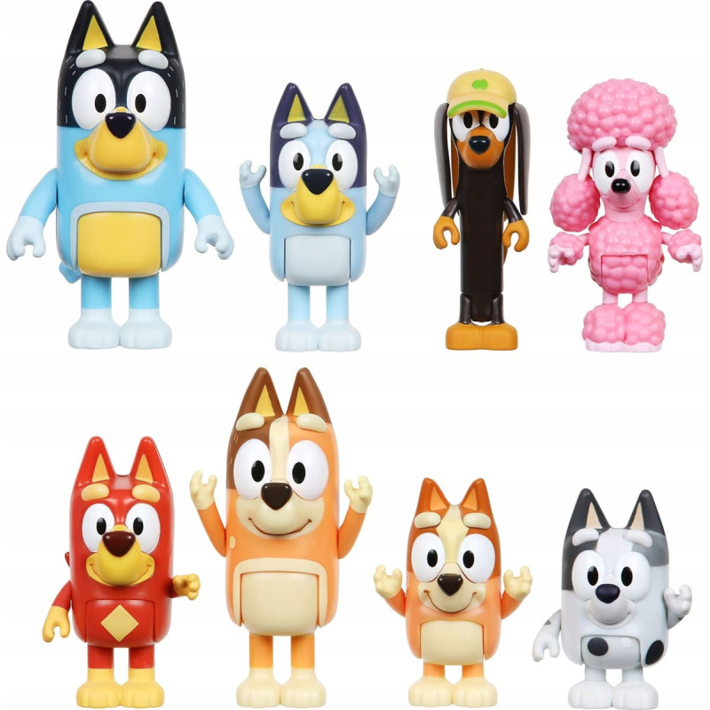 Bluey Figurka Bluey Bluey - 8 Figures Multipack - S3 (90128) /Figures /Multi