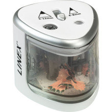 Linex Linex 400114752, Electric pencil sharpener, Silver, White, 1.2 cm, 6 mm, Box, 75 mm