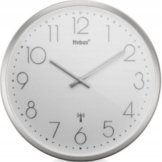 Mebus Mebus 19776 radio wall clock Silver/white