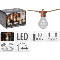 Progarden Dekoracja świąteczna ProGarden GIRLANDA OGRODOWA PARTY LIGHT 10LED 7,5M BROWN