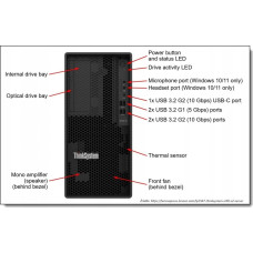 Lenovo Serwer Lenovo Lenovo ThinkSystem ST50 V2 Xeon E-2324G (4C 3.1GHz 8MB Cache/65W), SW RAID, 2x960GB Micron 5400 Pro SSD, 1x16GB, 500W 94% Efficiency, No DVD, 3 year