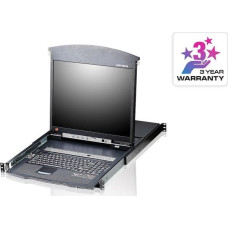 Aten Przełącznik Aten Przełącznik KVM ATEN KL1516AN, 48 cm TFT, VGA, PS/2-USB over Kat 5, 16 portów, niemiecki układ klawiatury